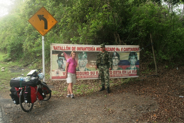 Camping with the Colombian Military