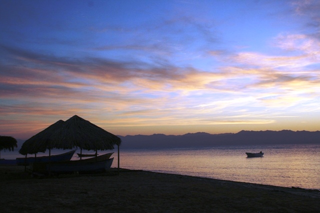 The deserted beach at Nuweiba.