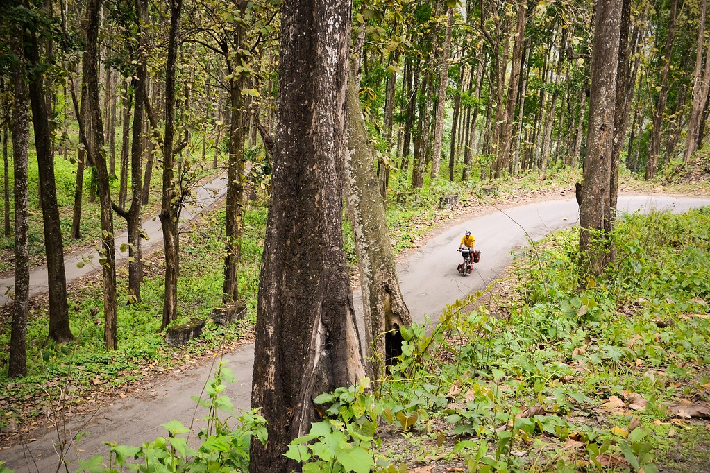 Getting our cycling legs in shape in the Himalayan foothills of West Bengal.